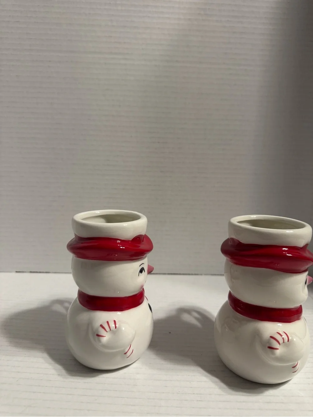 POTTERY BARN Snowman Winter Figural Christmas 3D Vintage Style 5